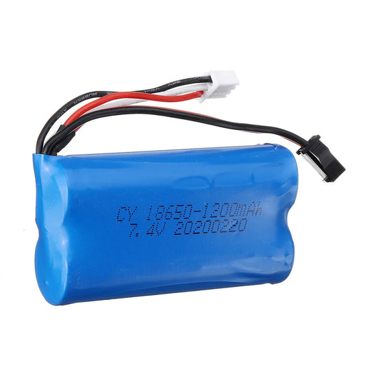 Wltoys 1165 RC 3.7V 1200mAh 3C JST Male Plug Li-ion Battery for 124301 1/12 Car Vehicles Model