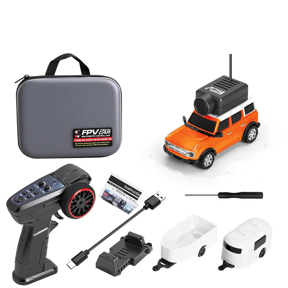 Wltoys 6405 6405-C 1/64 2.4G FPV RC Car Wifi Camera Photos Videos VR App Control Built In Gyro Drift Desktop Micro 3 Speed On-Road Mini Full Proportional Vehicles Models Toys