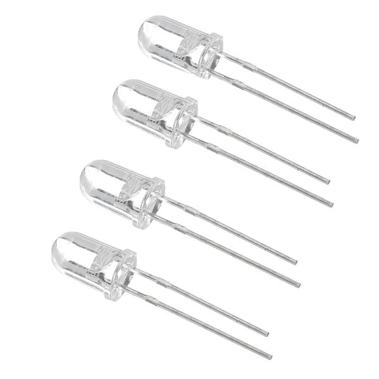 4PCS Wltoys 0122 LED Lights 5mm for 12423 12428 12428-B 1/12 RC Car Spare Parts