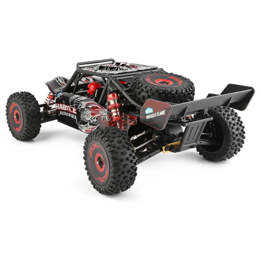 Wltoys 124016 V2 1/12 4WD 2.4G RC Car Brushless Desert Truck Off-Road Vehicle Models High Speed 75km/h Metal Chassis Two Three Battery