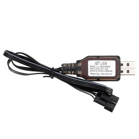 Wltoys 18628 1/18 Spare Li-ion Battery USB Charging Cable 0680 RC Car Vehicles Model Parts