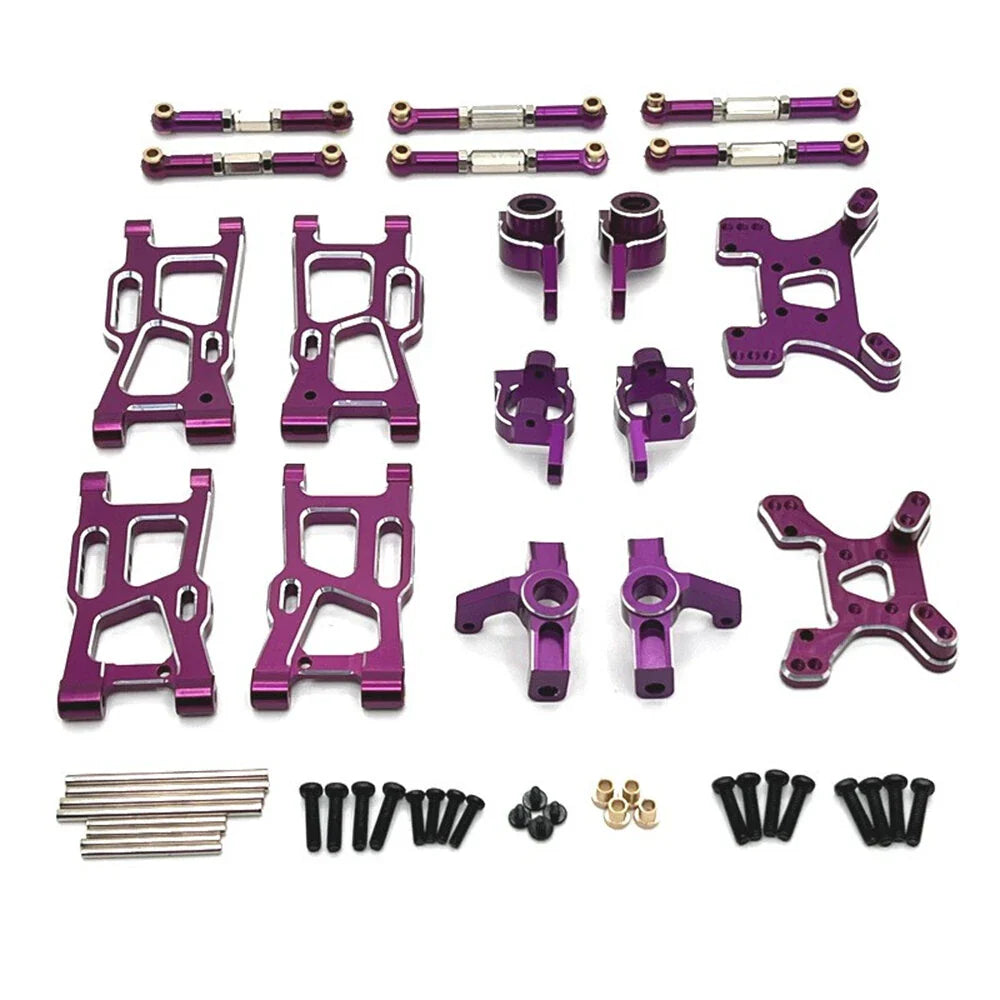 Upgrade Metal Accessories Set for Wltoys 124007 144001 124017 124019 Remote Control RC Car Spare Parts