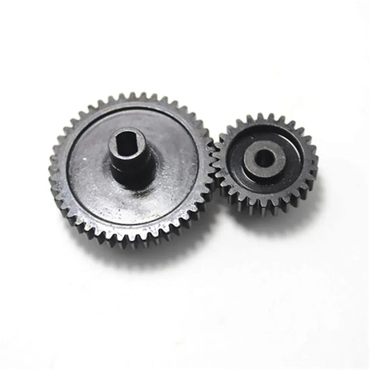 2Pcs/set Decelerate Steel Gear+Motor Gear Wltoys 144001 124018 124019 144010 124016 124017 RC Car Parts
