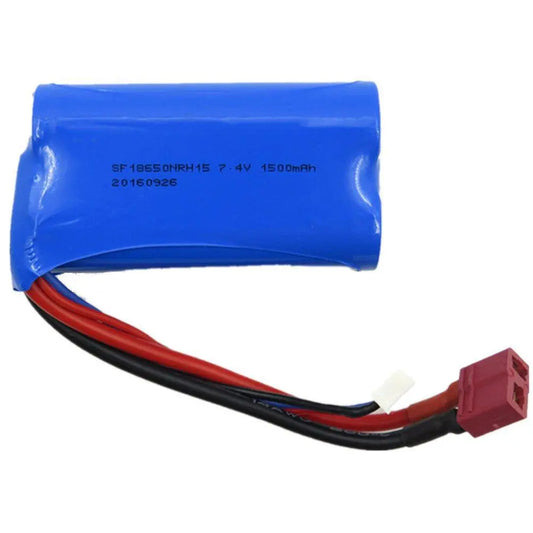 Wltoys 7.4V 1500mAh 15C 2S Li-ion Battery T Plug for 12428 12423 A939 Rc Car Parts