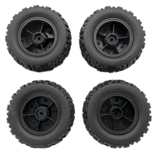 4PCS Upgraded Tires Wheels for Wltoys 144010 MJX 14209 14210 1/14 1/16 RC Cars Vehicles Models Spare Parts