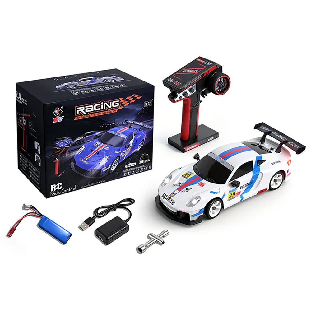 WLtoys 284191/284019-A 1/28 2.4G 4WD 30km/h High-speed RC Car Drift / Rally Versions Cool LED Lights RTR Vehicle Model