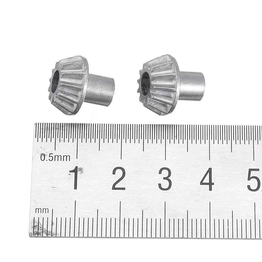 2PCS Wltoys 124016 124017 124018 124019 12429 1/12 RC Car Spare Zinc Alloy 12T Drive Gear 1154 Vehicles Model Parts
