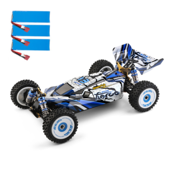 Wltoys 124017 Brushless V2 Upgraded Several 2200mAh Battery RTR 1/12 2.4G 4WD 70km/h RC Car Vehicles Metal Chassis Models Toys