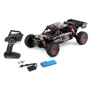 Wltoys 124016 V2 1/12 4WD 2.4G RC Car Brushless Desert Truck Off-Road Vehicle Models High Speed 75km/h Metal Chassis