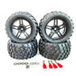 4PCS Upgraded Larger Tires Wheels 12mm Hex for Wltoys 144001 144010 124017 124018 124019 RC Car Vehicles Model Parts