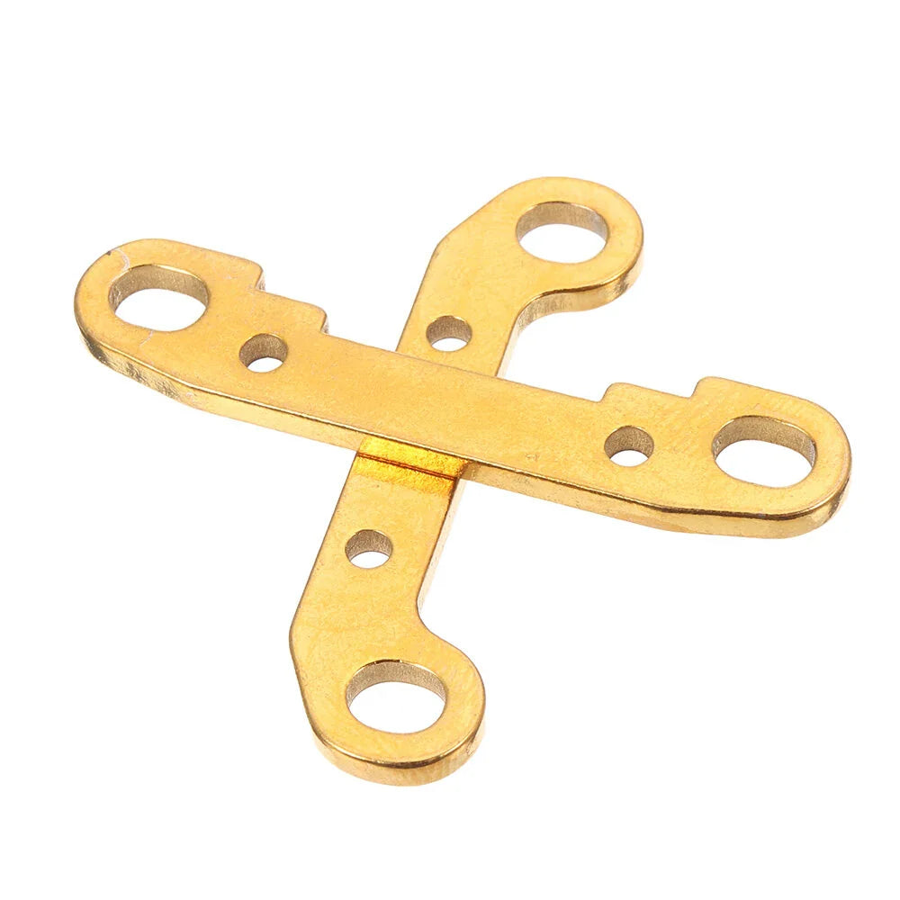2PCS Wltoys 124017 124019 1/12 RC Car Spare Metal Front/Rear Swing Arm Reinforce Plate 1834 1835 Vehicles Model Parts