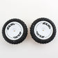 2PCS Wltoys 124007 1/12 RC Car Spare Front Tires Wheels Rims Glued 2485 Vehicles Models Parts Accessories