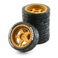 4PCS Drift Rally RC Tires Wheels 12mm Hex for Wltoys 124019 HPI KYOSHO TAMIYA TT02 XV01 1/10 Car Vehicles Model Parts