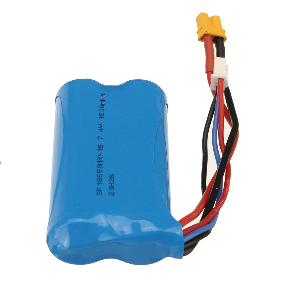 Wltoys 16800 RC Spare 7.4V 1500mAh 15C XT30 Plug Li-ion-Iron Battery 1454 Car Vehicles Model Parts