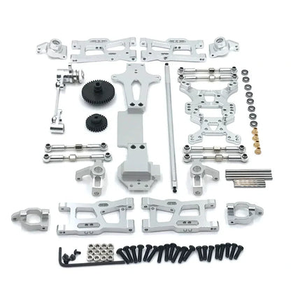 Upgrade Metal C Seat Steering Cup Swing Arm Central Drive Shaft For WLtoys 1/14 144010 144001 144002 RC Car Spare Parts