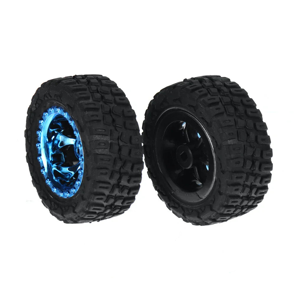 2PCS Wltoys 284161 1/28 RC Car Parts Tires Wheels Glued 2133 Vehicles Models Spare Accessories