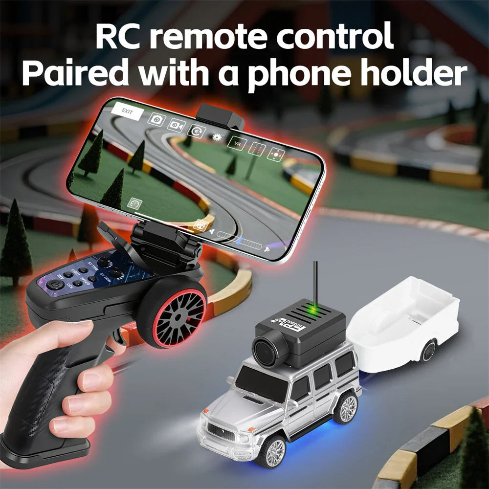 Wltoys 6406 6406-C 1/64 2.4G FPV RC Car SUV Wifi Camera Photos Videos VR App Control Built In Gyro Drift Desktop Micro 3 Speed On-Road Mini Full Proportional Vehicles Models Toys