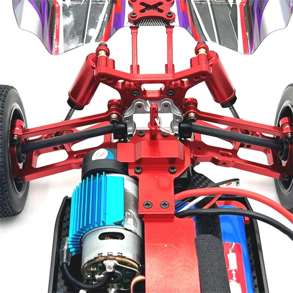 Upgraded Metal Parts Front and Rear Shock Absorber Bracket Kit for Wltoys 1/12 124008 124010 1/14 144016 144018 RC Car Vehicle Models Accessories Parts