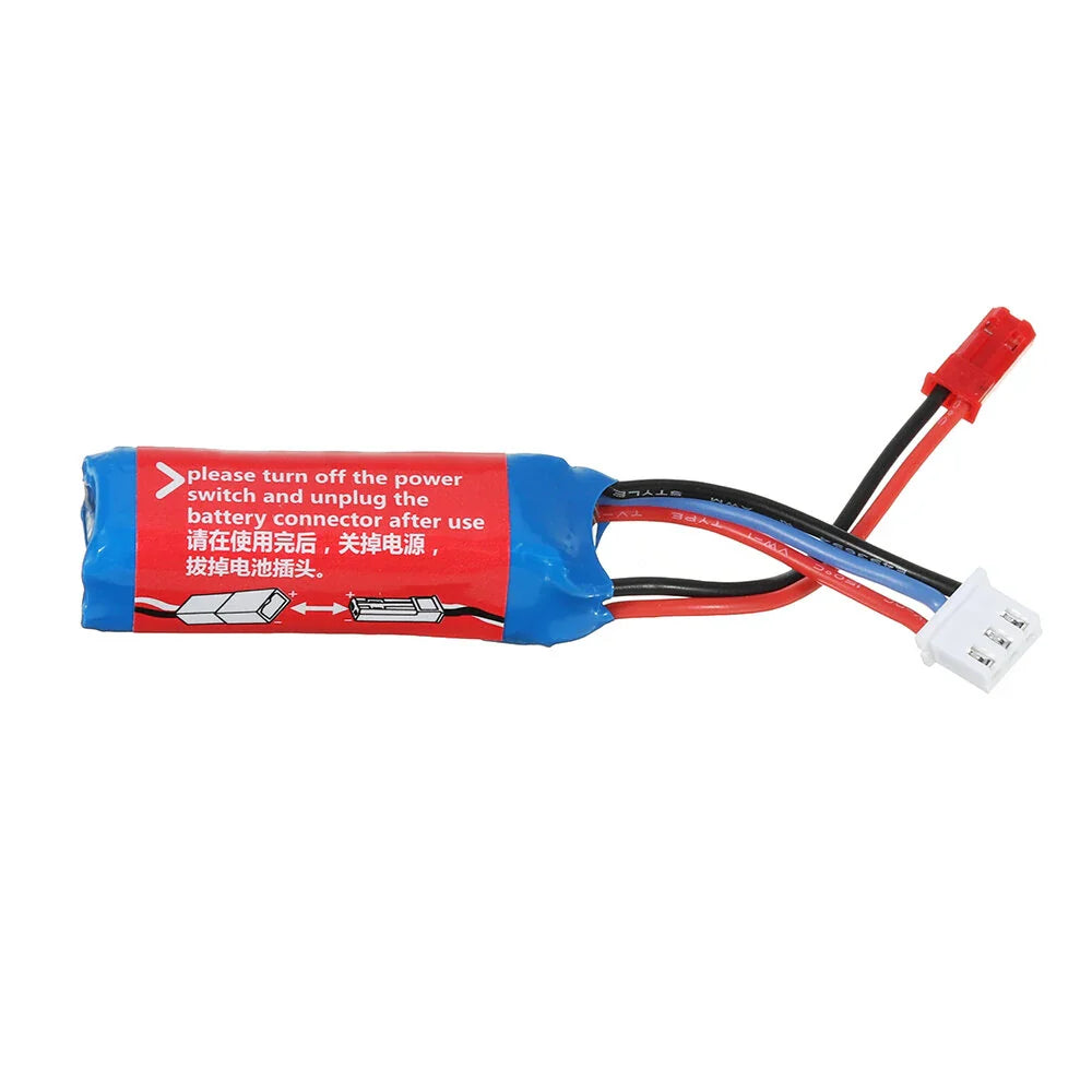 Wltoys 284161 284010 284131 K989-60 Original 7.4v 400mAh 20C 2S JST Plug Li-ion Battery for K969 K989 1/28 RC Car