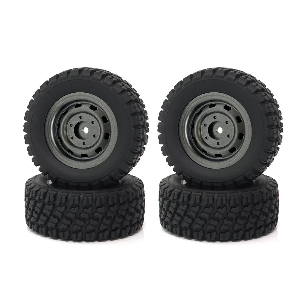 4PCS Tires Wheels All Terrain Universal Off-Road for MJX 16207 16208 HBX 16899 16890 Wltoys 144001 1/14 1/16 1/18 High Speed RC Cars Vehicles Models Spare Parts