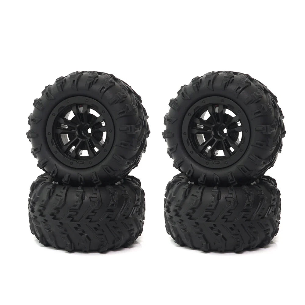 4PCS Tires Wheels All Terrain Universal Off-Road for MJX 16207 16208 HBX 16899 16890 Wltoys 144001 1/14 1/16 1/18 High Speed RC Cars Vehicles Models Spare Parts