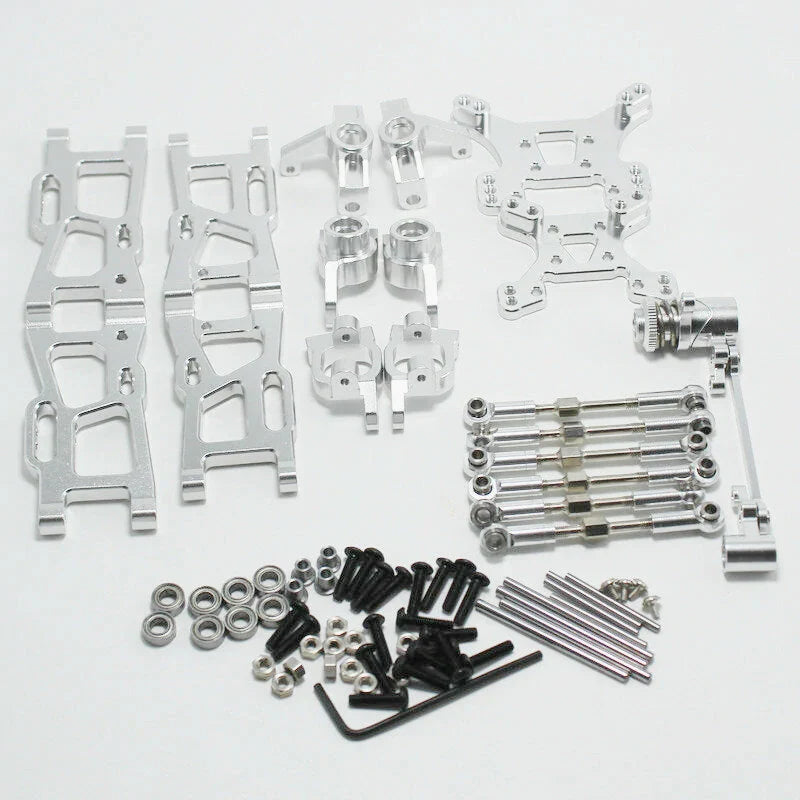 Wltoys 144001 144010 124019 124017 124018 1/14 Metal Upgrade Swing Arm Steering Seat Rear Wheel Seat C Seat RC Car Parts