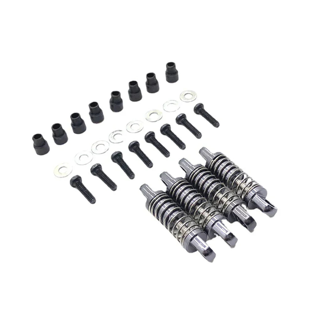 4PCS Upgraded Metal Shock Absorbers Dampers for Wltoys 1/28 284161 284010 284131 K969 K979 K989 K999 P929 P939 RC Cars Vehicles Models Parts