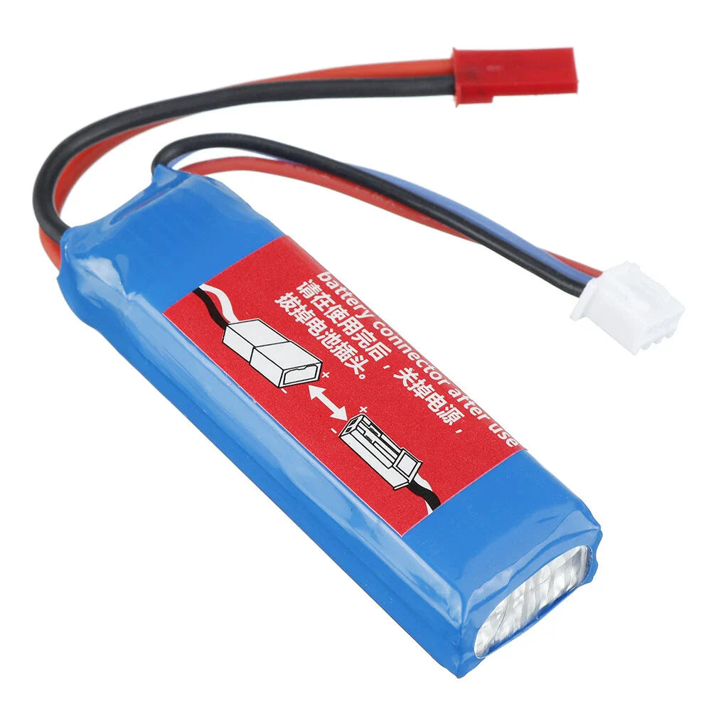 Wltoys 7.4V 500mAh 20C 2S Li-ion Battery JST Plug A202-61 for A202 A212 A222 A232 A242 A252 1/24 RC Car Vehicles