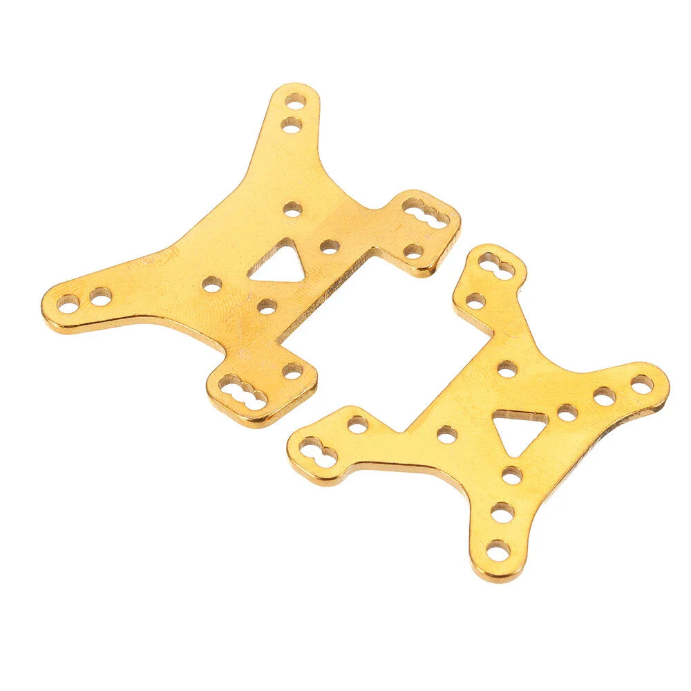 2PCS Wltoys 124017 124019 1/12 RC Car Spare Metal Front Rear Shock Absorber Plate Board 1833 Vehicles Model Parts
