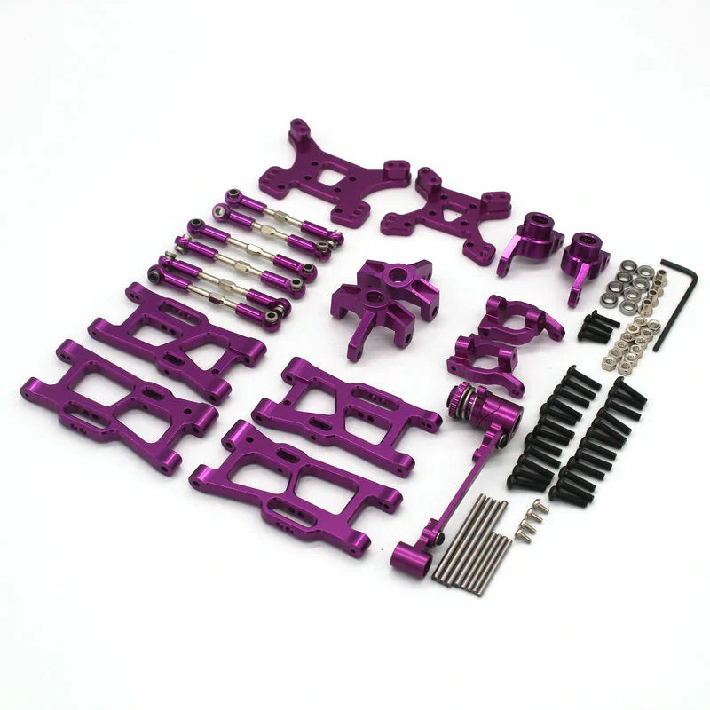 Wltoys 144001 144010 124019 124017 124018 1/14 Metal Upgrade Swing Arm Steering Seat Rear Wheel Seat C Seat RC Car Parts