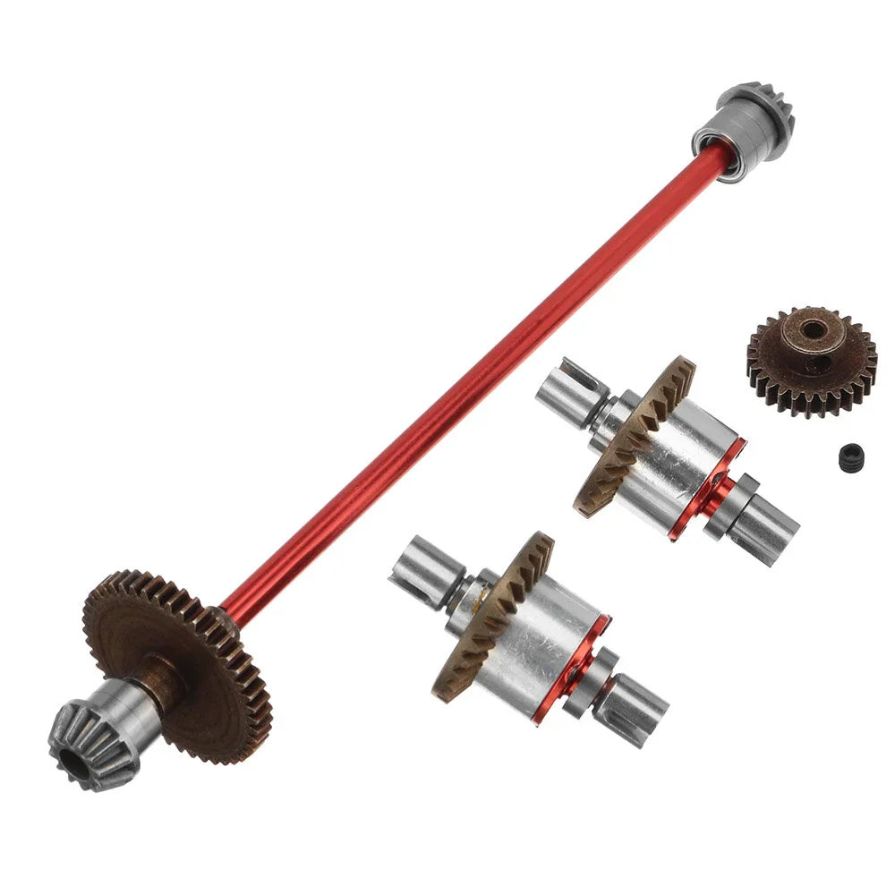 Alloy Metal Drive Shaft Front Rear Differential Alloy Decelarate Gear For WLtoys 144001 144002 RC Car Parts