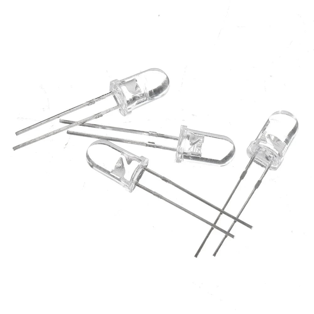 4PCS Wltoys 0122 LED Lights 5mm for 12423 12428 12428-B 1/12 RC Car Spare Parts