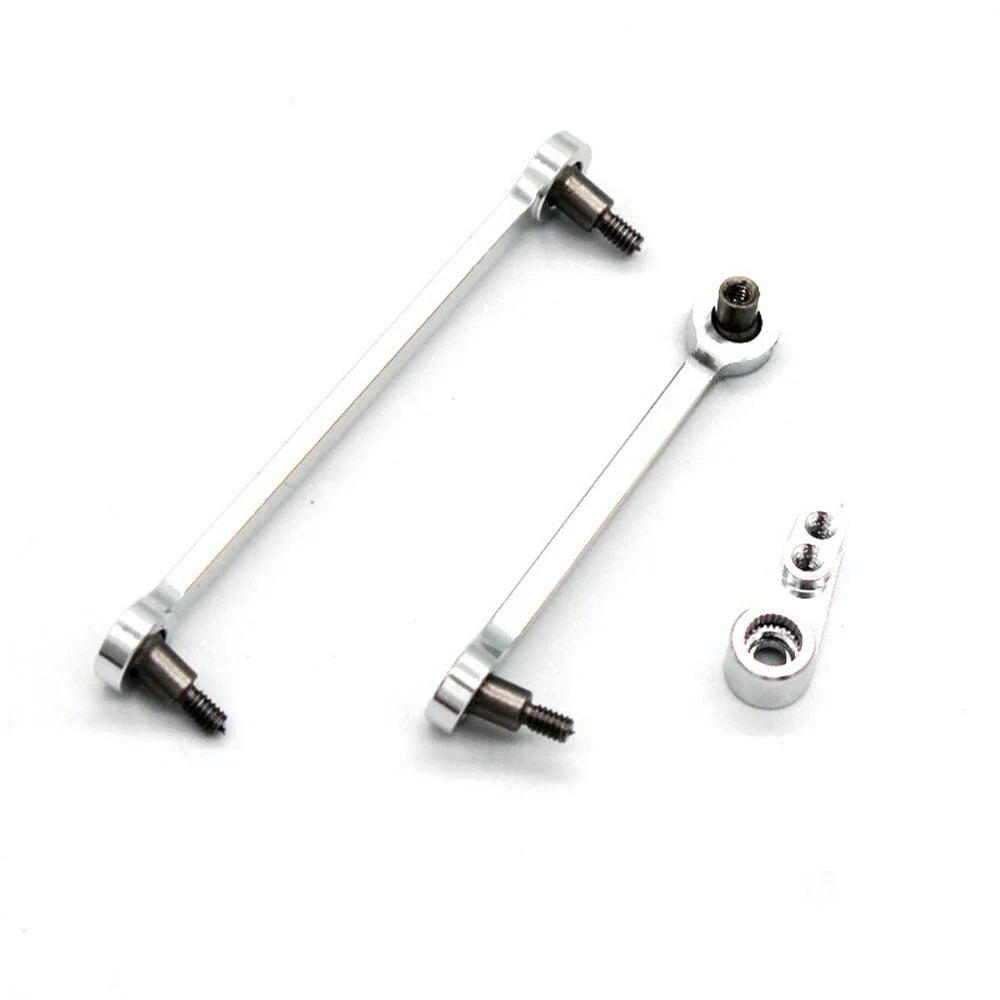 2PCS Upgraded Metal Steering Linkage Rod Servo Arm for Wltoys 284131 284010 284161 K989 K969 1/28 RC Cars Vehicles Models Parts