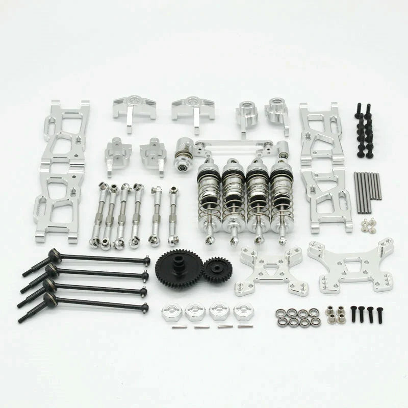 Wltoys 1/14 144001 144010 124019 Upgrade Metal Upgrade Parts With Shock Adapter Set RC Car Parts