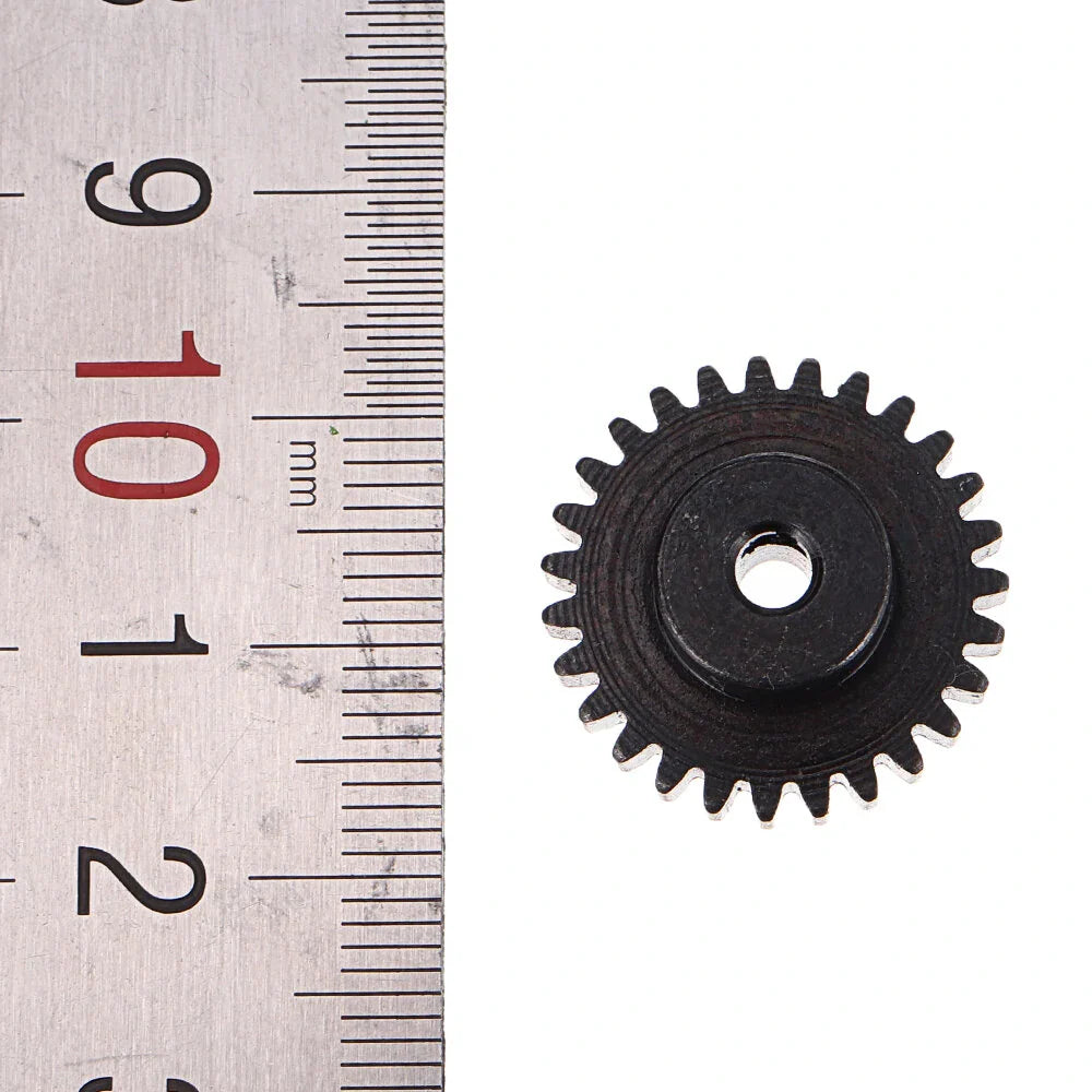 2Pcs/set Decelerate Steel Gear+Motor Gear Wltoys 144001 124018 124019 144010 124016 124017 RC Car Parts