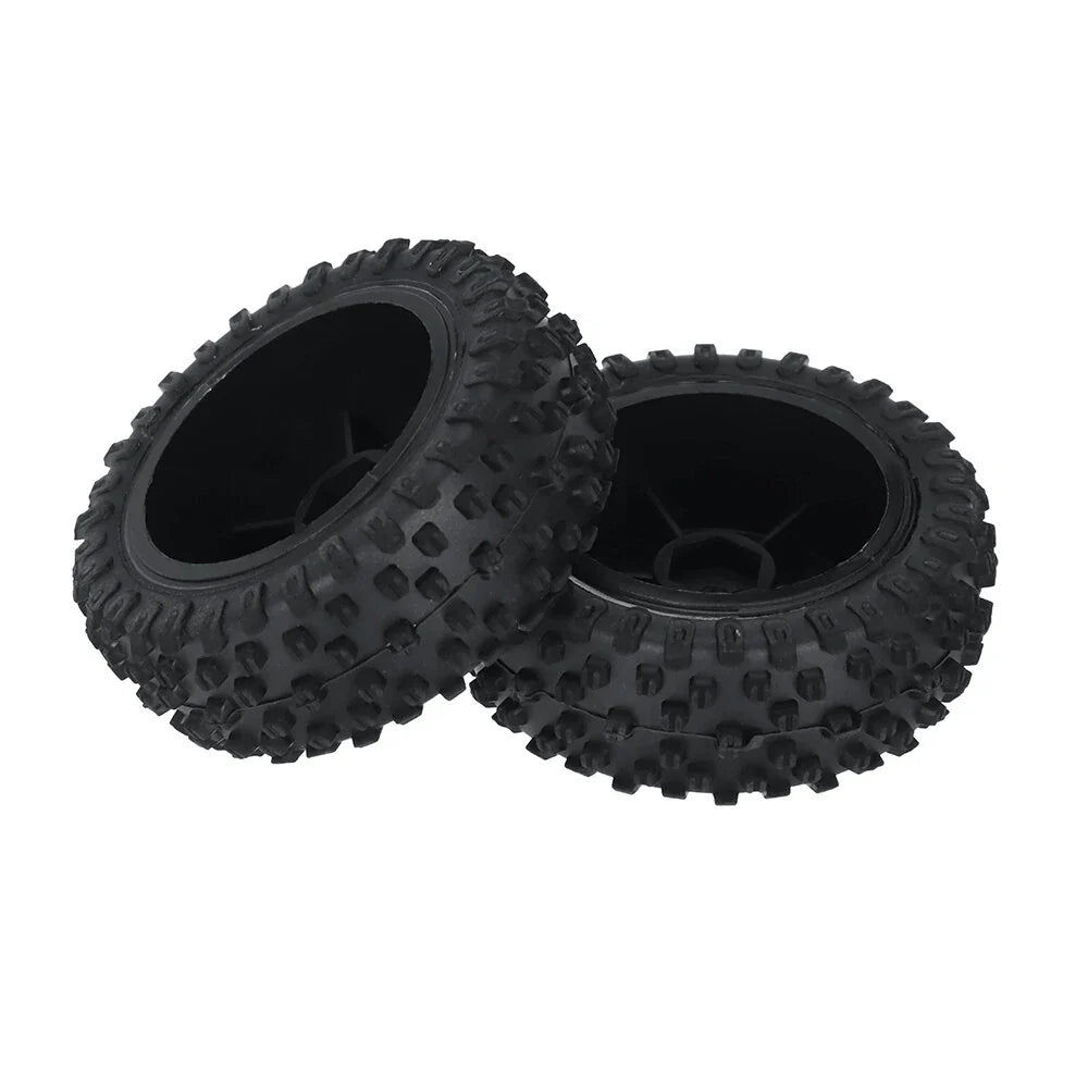 2PCS Wltoys 124010 1/12 RC Car Parts Front/Rear Tires Wheels Rims Vehicles Models Spare Accessories 2811/2812/2844/2845