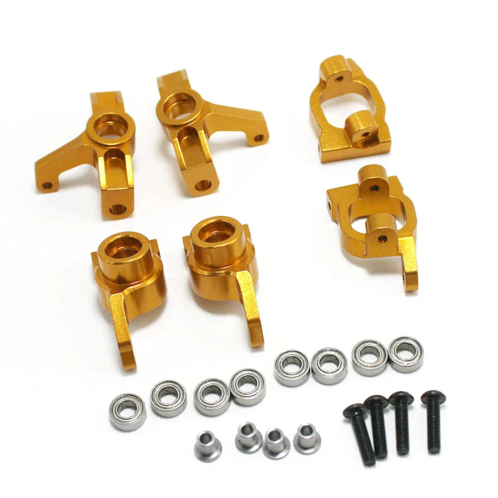 1/14 Metal Upgrade Steering Seat Rear Wheel Seat C Seat For Wltoys 144001 RC Car Parts