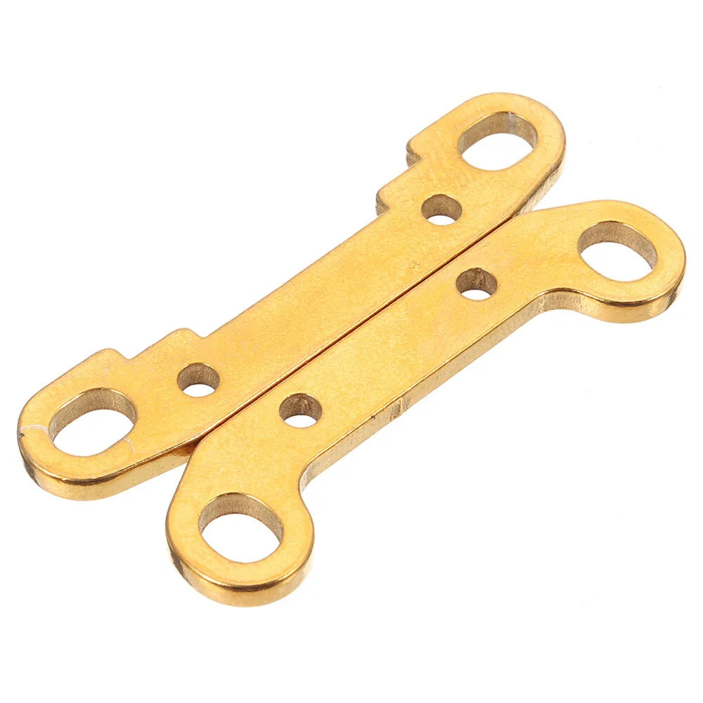 2PCS Wltoys 124017 124019 1/12 RC Car Spare Metal Front/Rear Swing Arm Reinforce Plate 1834 1835 Vehicles Model Parts