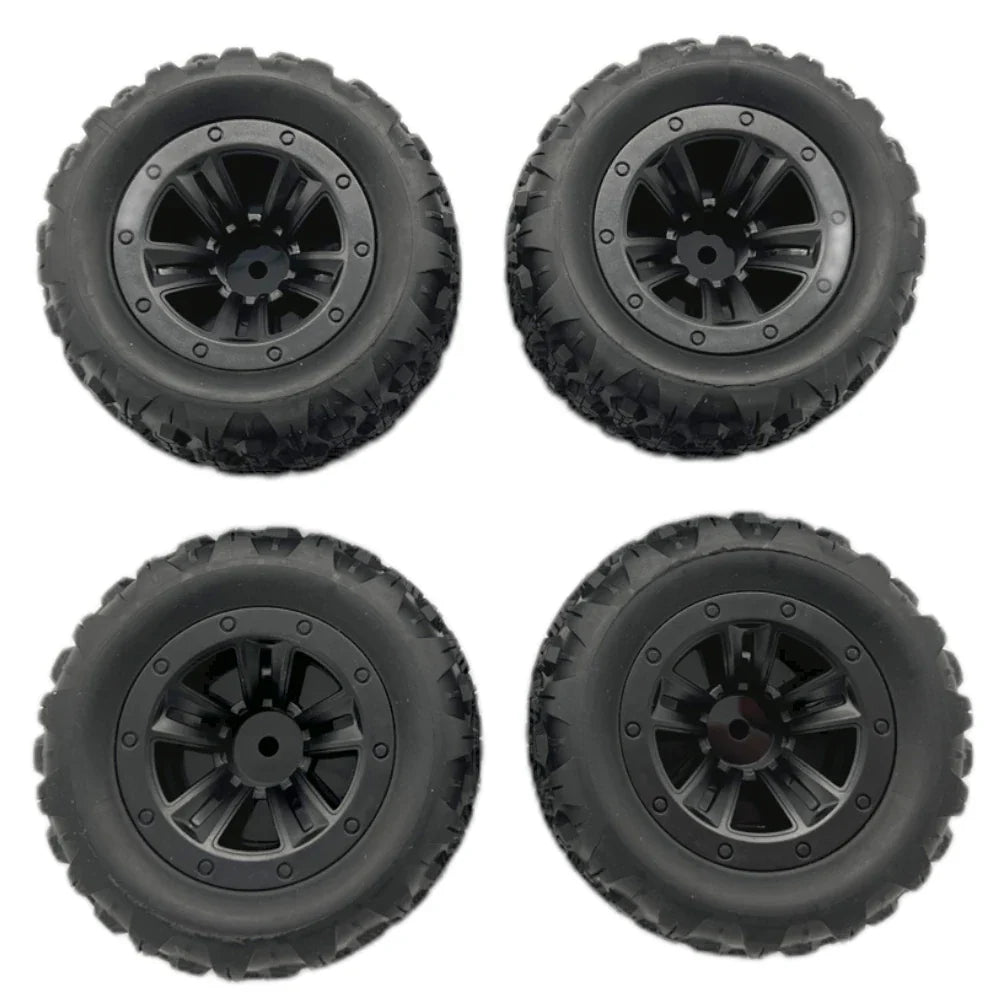 4PCS Upgraded Tires Wheels for Wltoys 144010 MJX 16208 16209 16210 SCY MNRC MN128 1/12 1/14 1/16 Monster Truck RC Cars Vehicles Models Spare Parts