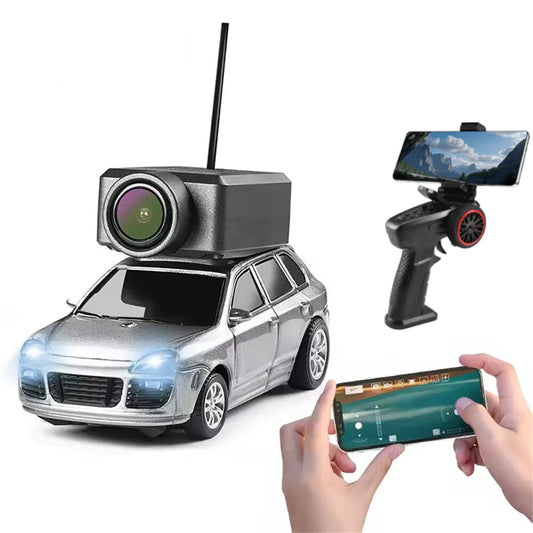 Wltoys 6401-C 1/64 2.4G FPV RC Car Wifi Camera Photos Videos VR App Control Built In Gyro Drift Desktop Micro 3 Speed On-Road Mini Full Proportional Vehicles Models Toys