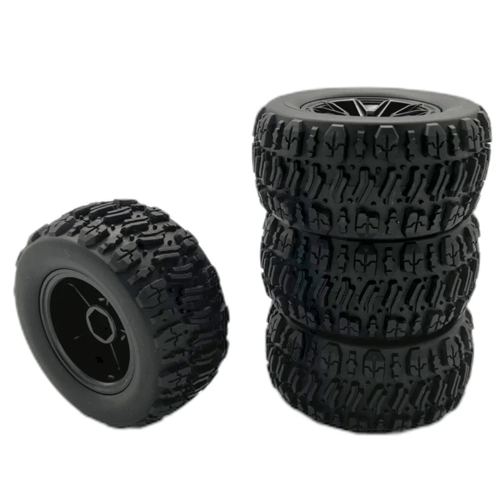 4PCS Upgraded Tires Wheels for Wltoys 144010 MJX 14209 14210 1/14 1/16 RC Cars Vehicles Models Spare Parts