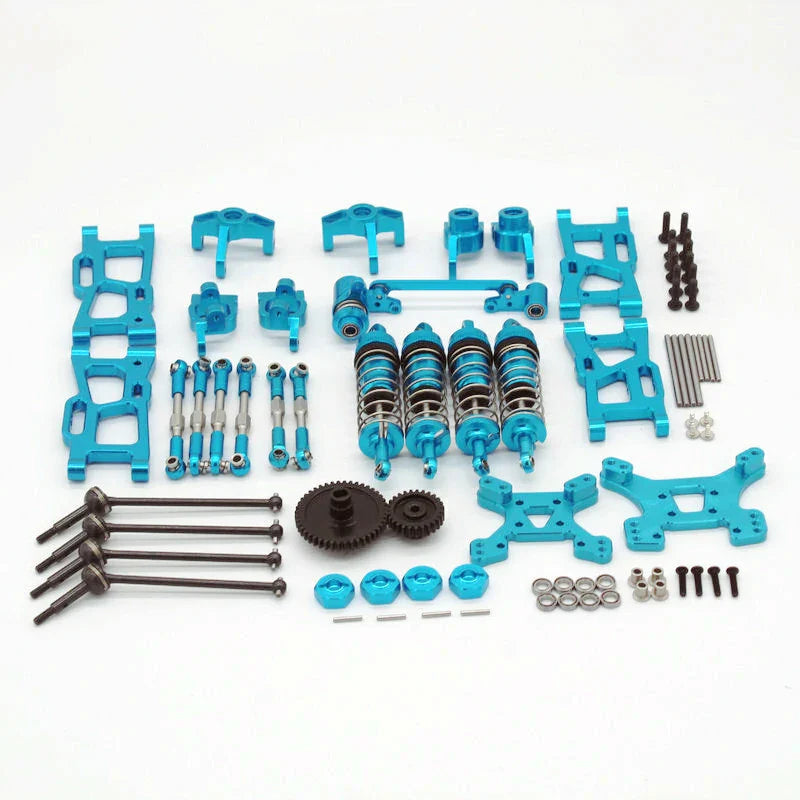 Wltoys 1/14 144001 144010 124019 Upgrade Metal Upgrade Parts With Shock Adapter Set RC Car Parts