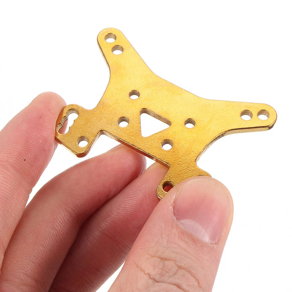 2PCS Wltoys 124017 124019 1/12 RC Car Spare Metal Front Rear Shock Absorber Plate Board 1833 Vehicles Model Parts