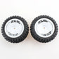 2PCS Wltoys 124007 1/12 RC Car Spare Rear Tires Wheels Rims Glued 2486 Vehicles Models Parts Accessories