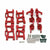 Upgraded Metal Steering Cup Front Rear Upper Arm Rear Wheel Seat C Seat For Wltoys 144001 124008 124010 RC Car Parts