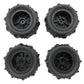 4PCS Upgraded Desert Tires Wheels for 1/12 1/14 1/16 MJX 16208 16209 16210 14209 14210 WLtoys 144001 144002 144010 124008 124018 124019 124016 124017 SCY Monster Truck RC Cars Vehicles Models Parts