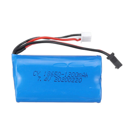 Wltoys 1165 RC 3.7V 1200mAh 3C JST Male Plug Li-ion Battery for 124301 1/12 Car Vehicles Model