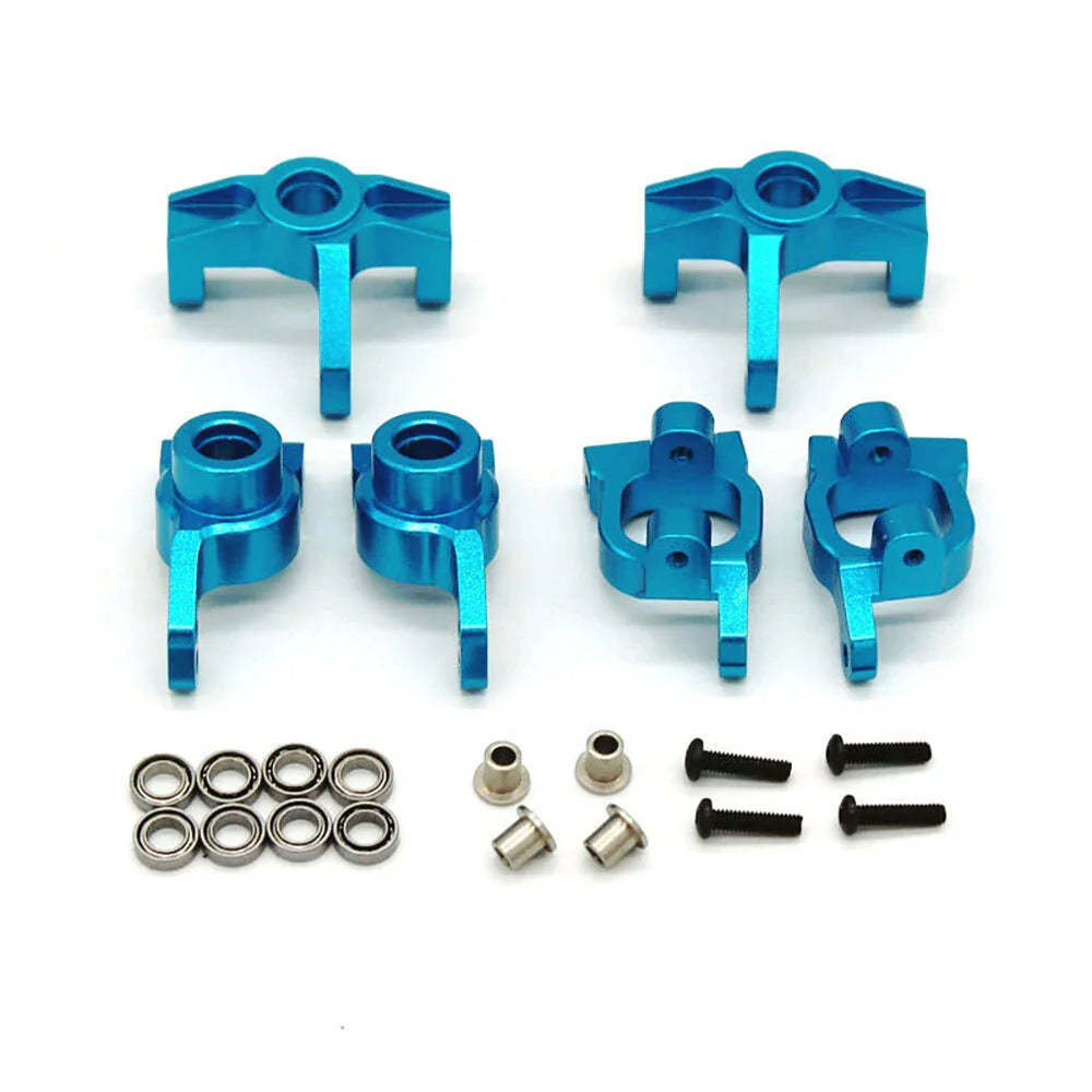 Upgraded Metal Rear Wheel Seat Steering Cup C Hub Set for Wltoys 124008 124010 144001 1/12 1/14 RC Cars Vehicles Models Spare Parts