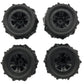 4PCS Upgraded Desert Tires Wheels for 1/12 1/14 1/16 MJX 16208 16209 16210 14209 14210 WLtoys 144001 144002 144010 124008 124018 124019 124016 124017 SCY Monster Truck RC Cars Vehicles Models Parts