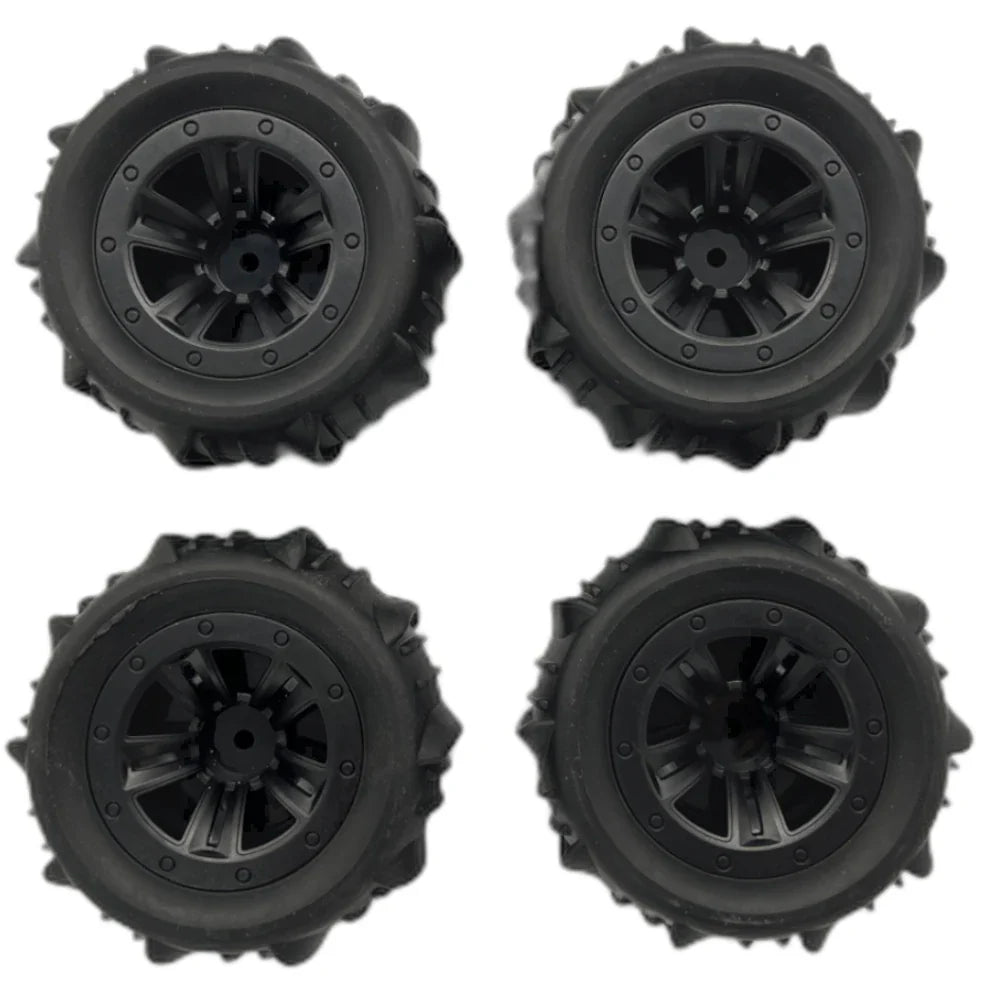 4PCS Upgraded Desert Tires Wheels for 1/12 1/14 1/16 MJX 16208 16209 16210 14209 14210 WLtoys 144001 144002 144010 124008 124018 124019 124016 124017 SCY Monster Truck RC Cars Vehicles Models Parts